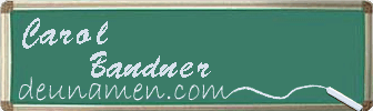 Carol Bandner Visitenkarte